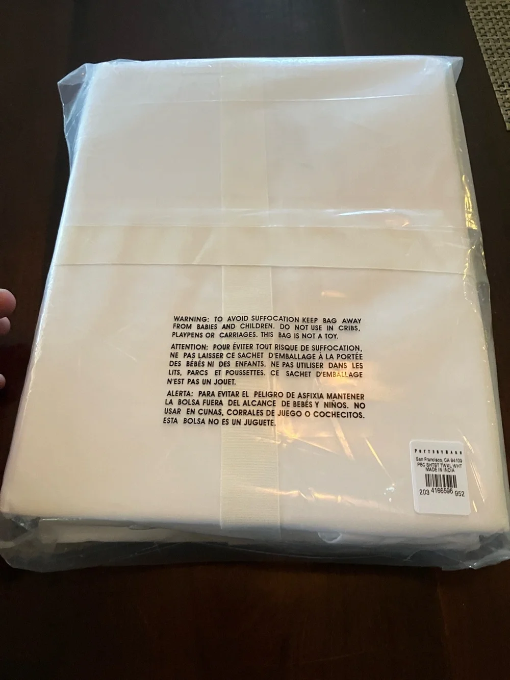 Pottery Barn White Classic Sheet Set - Twin Extra Long 400 thread count